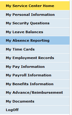 Absence Reporting 