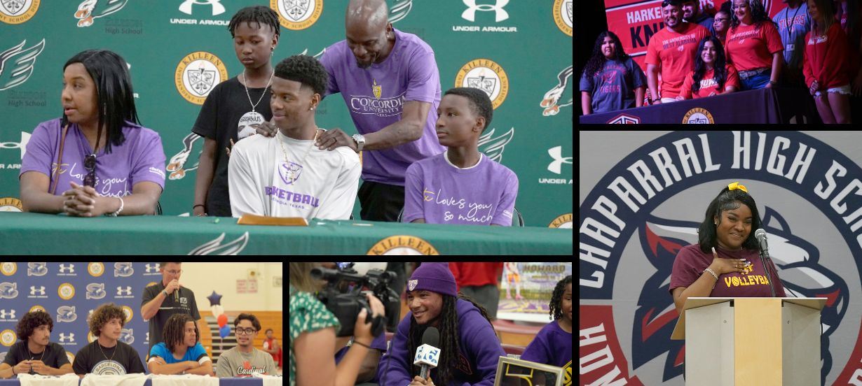  Group of signees in montage