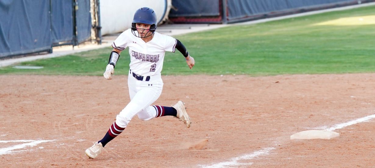  Runner rounds third base