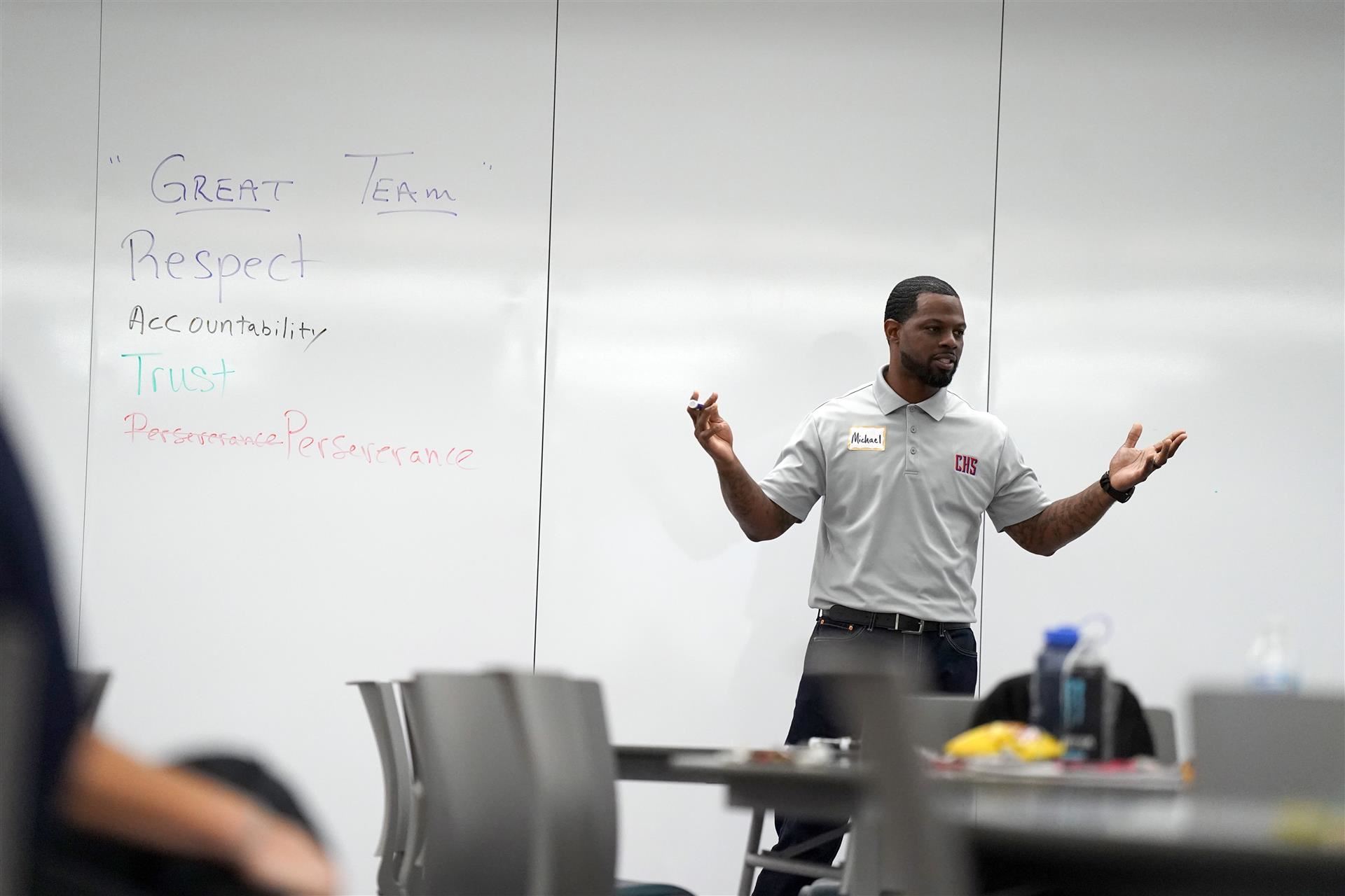 Explaining to the audience