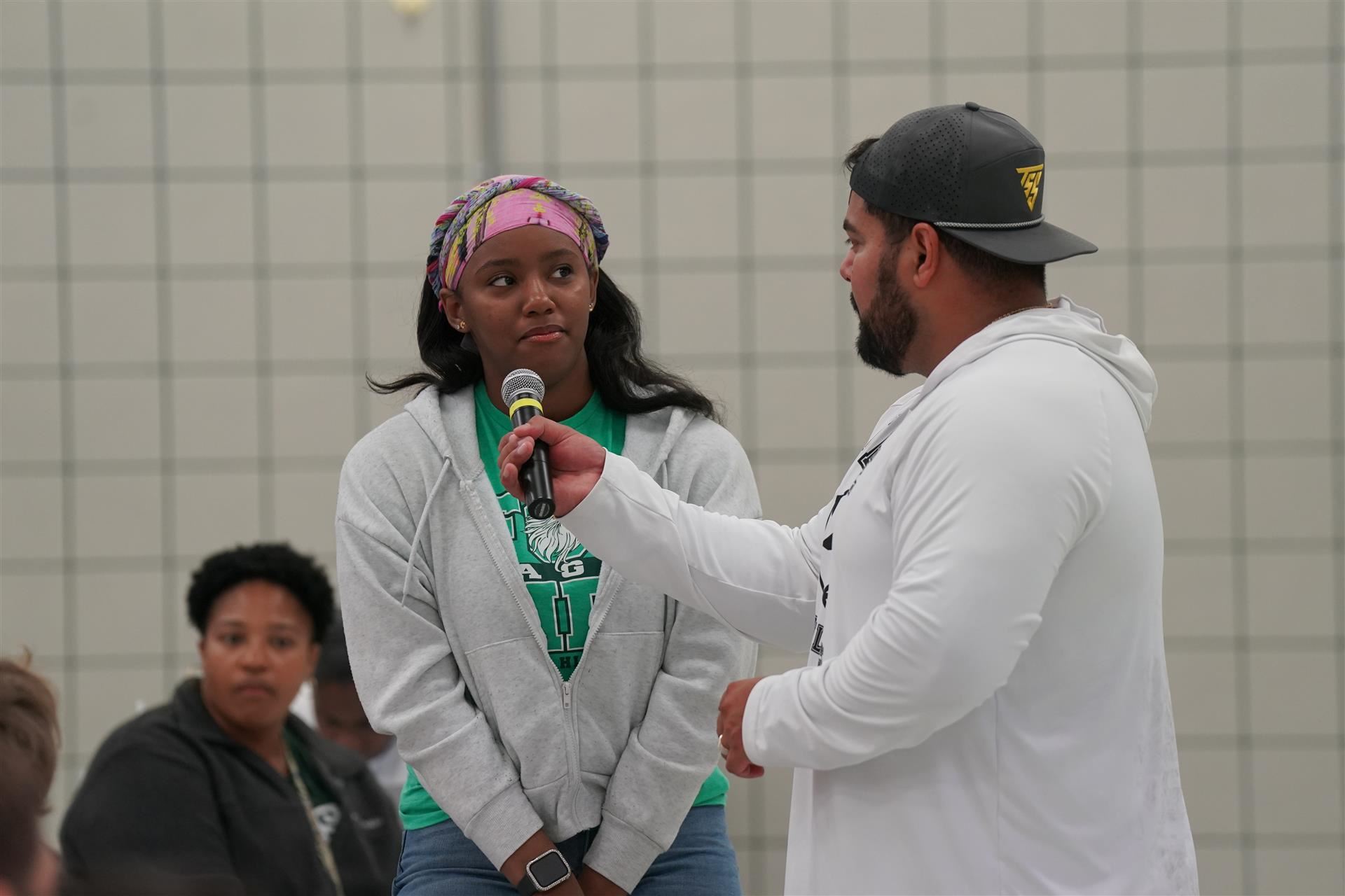 Student-athlete speaks