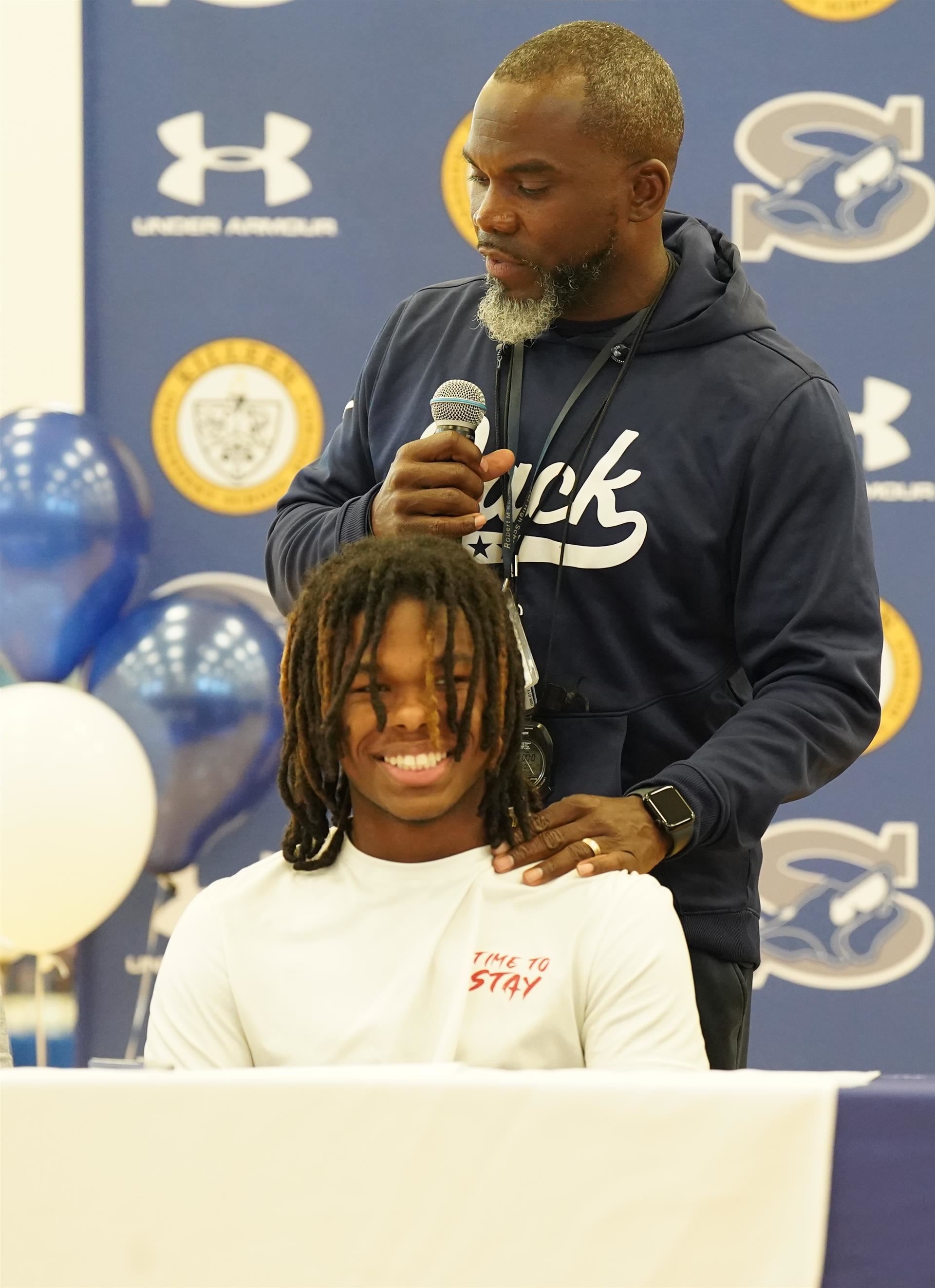 Coach and player