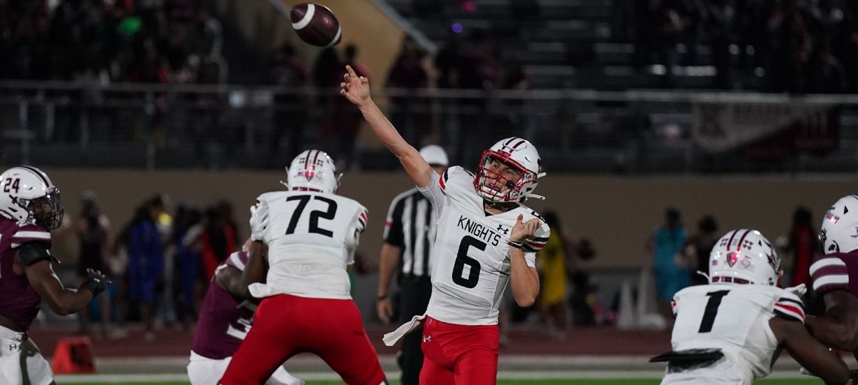  Quarterback throws a pass