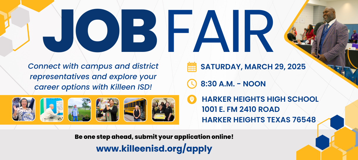  Killeen ISD to Host Job Fair Saturday