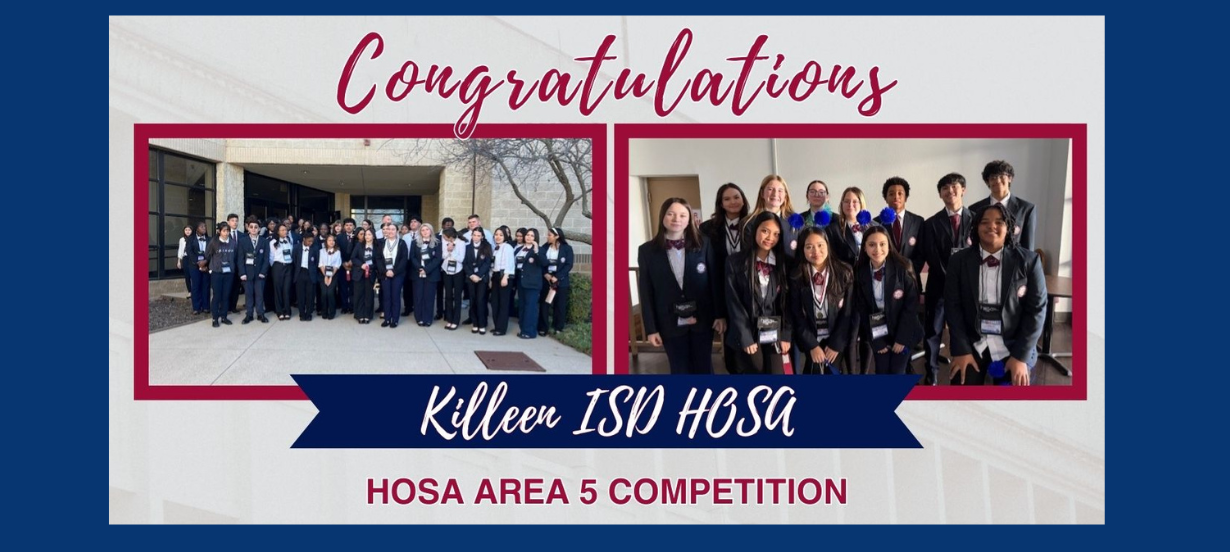  Killeen ISD Shines at Texas HOSA Area 5 Competition, 14 Students Advance to State Thumbnail