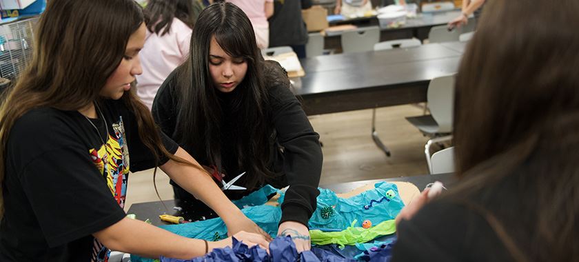  Nolan eighth-graders build golf holes