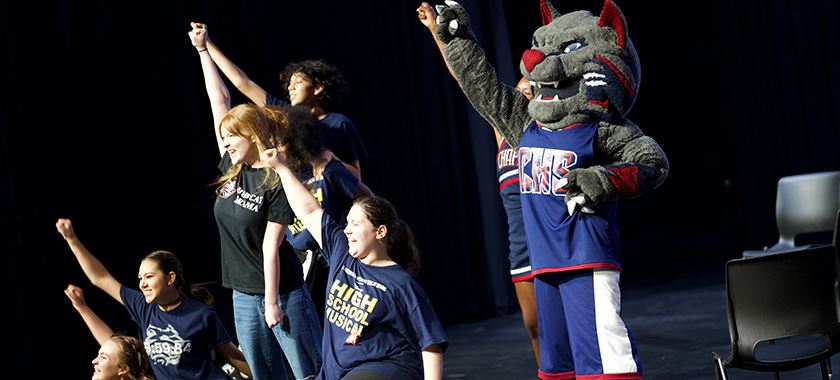  Chaparral Bobcats spirit groups perform for new freshmen