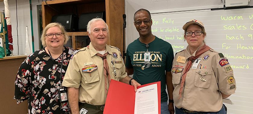  Scouting Organization Surprises Four Teachers With Top Award