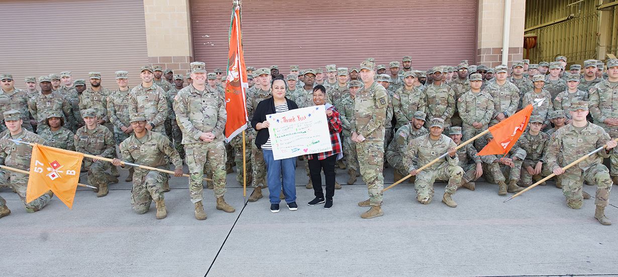  Clarke ES staff provides baked goods for soldiers