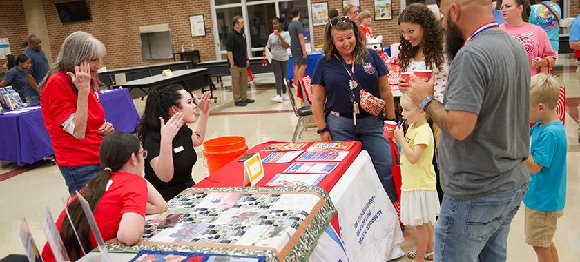  Families enjoy vendors at back to school bash