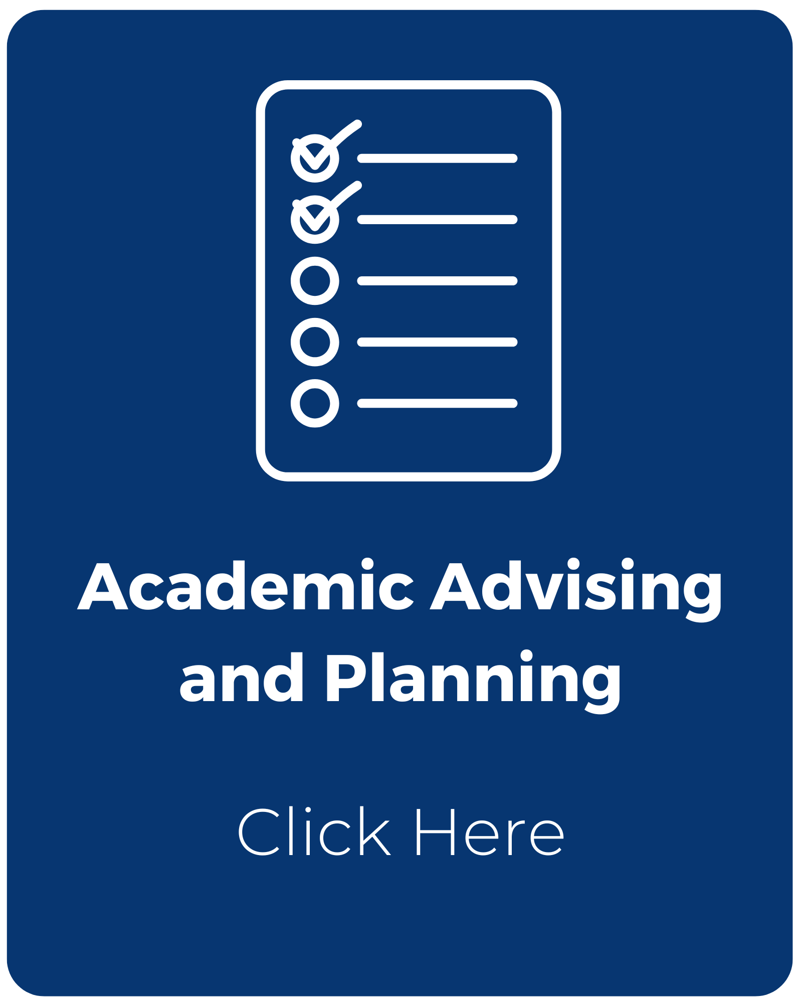 Academic Advising and Planning