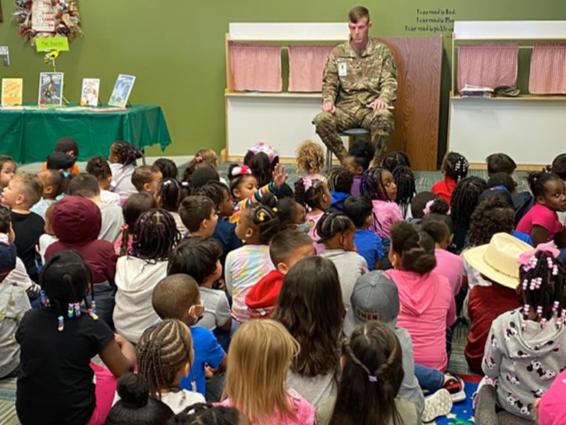 Reading Day with Soldiers