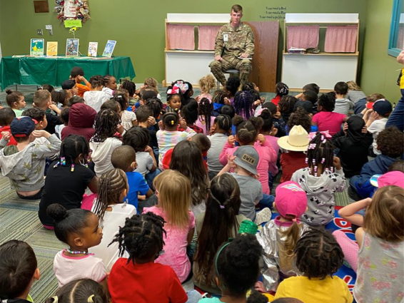 Reading Day with Soldiers