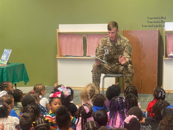 Reading Day with Soldiers