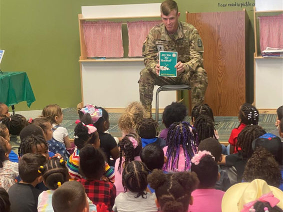 Reading Day with Soldiers