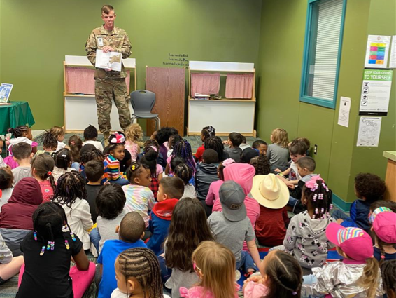 Reading Day with Soldiers