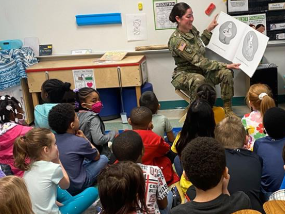 Reading Day with Soldiers