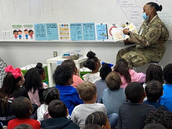 Reading Day with Soldiers