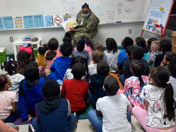 Reading Day with Soldiers