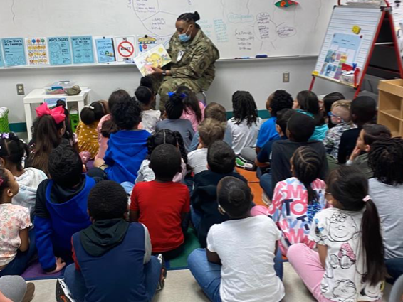 Reading Day with Soldiers